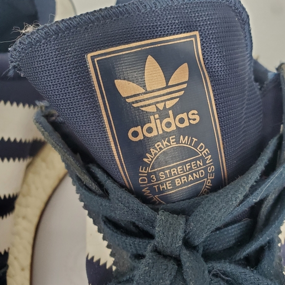 adidas Iniki Runner I-5923 Collegiate Navy Boost Gum Sole Men's 11.5 Shoes - Picture 2 of 7